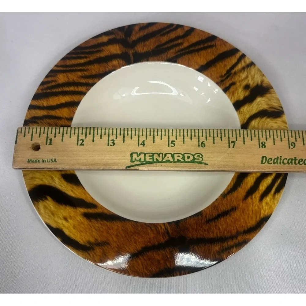 🐆Set of 2 Red Vanilla Safari Soup Bowl, 9.5